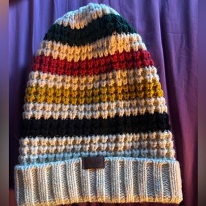 Pendletonn Beanie Glacier stripe chunky knit